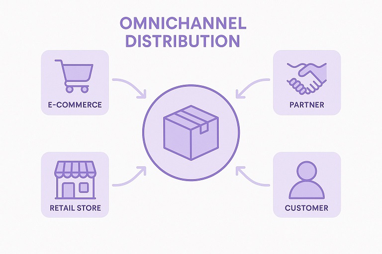 Omnichannel distribution map