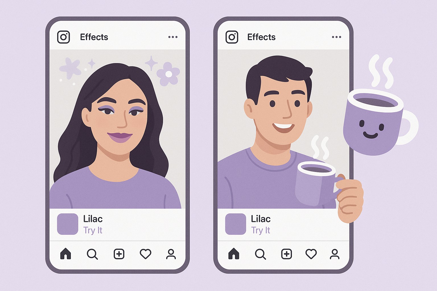 Using AR Filters and Stickers in instagram