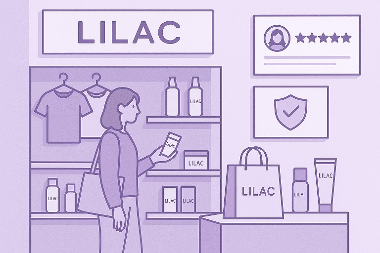 products marketing with lilac