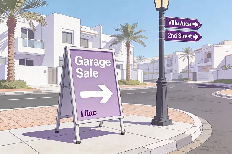 Place signs wisely and follow local rules